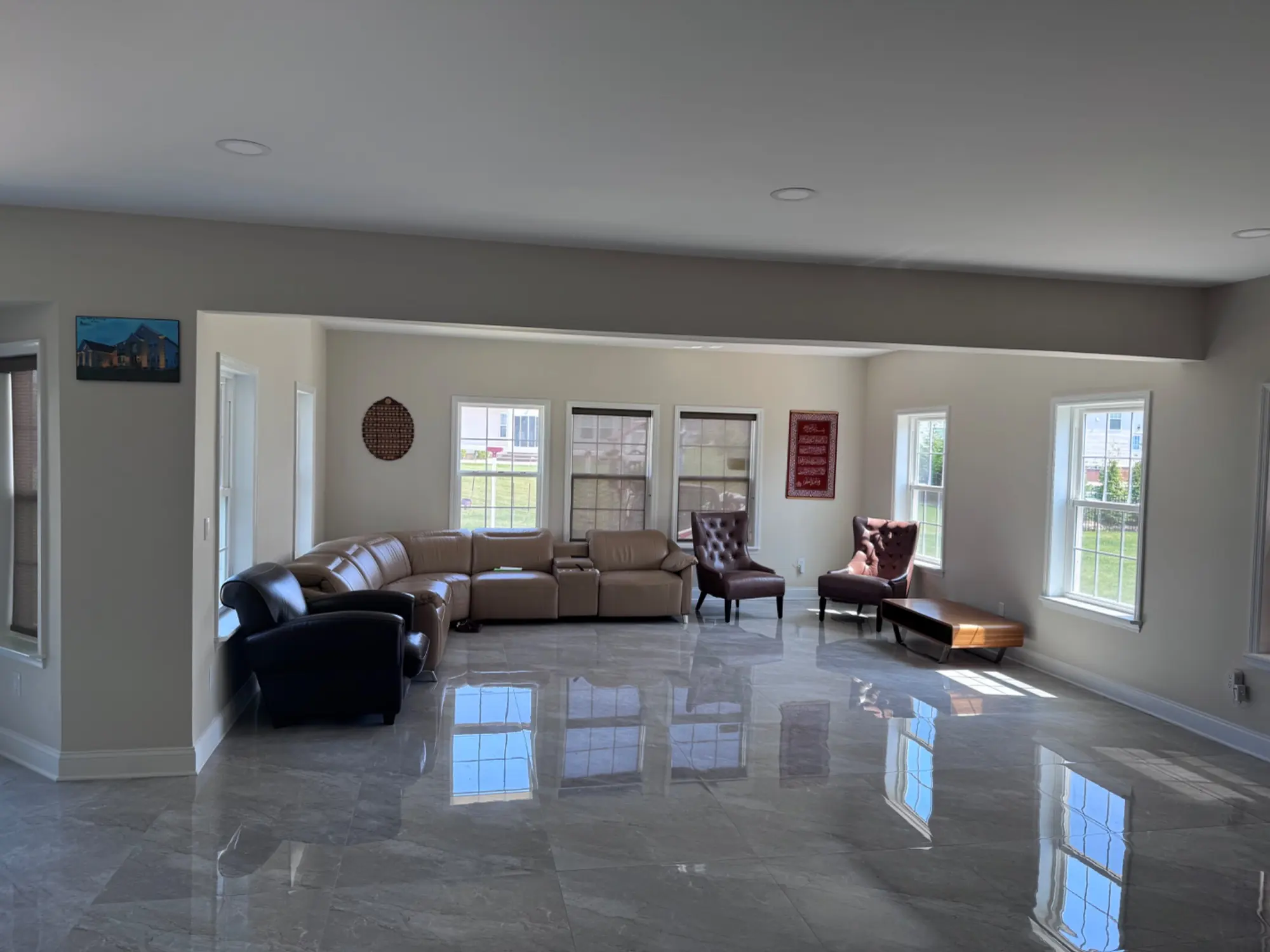Finished great room built by ECUSACR LLC in Mercer County, New Jersey